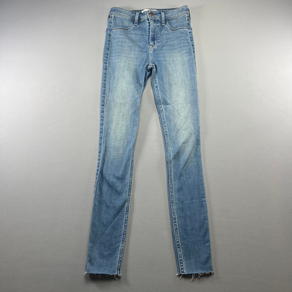 Abercrombie & Fitch The Legging Jeans Womens 0 Blue Denim Comfort High Rise Boho